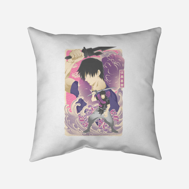 Musha-e Toji-None-Non-Removable Cover w Insert-Throw Pillow-hypertwenty