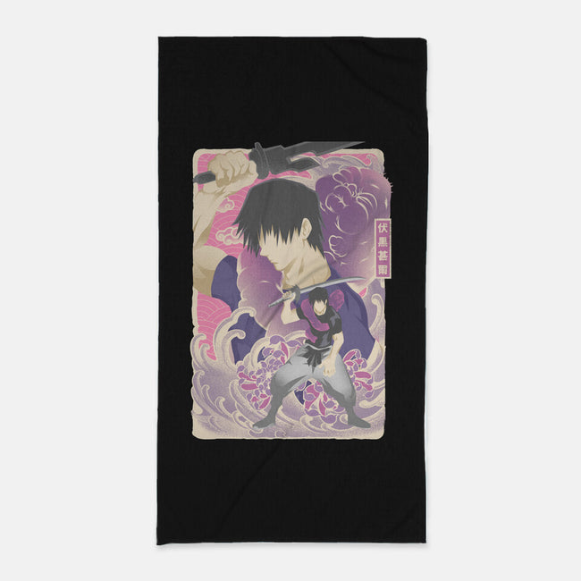 Musha-e Toji-None-Beach-Towel-hypertwenty