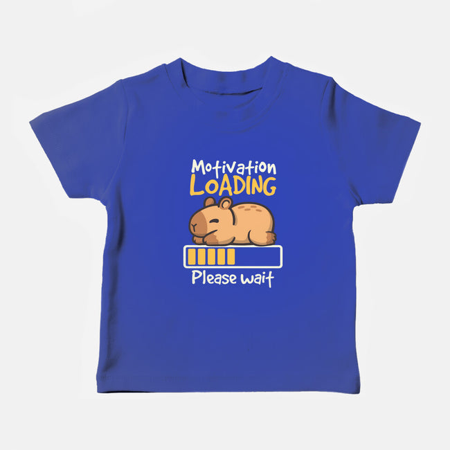 Capybara Motivation Loading-Baby-Basic-Tee-NemiMakeit