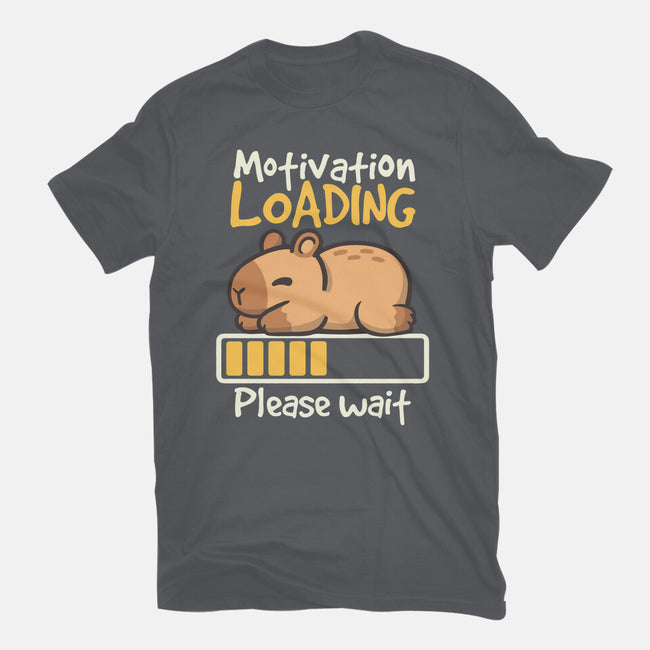 Capybara Motivation Loading-Womens-Basic-Tee-NemiMakeit