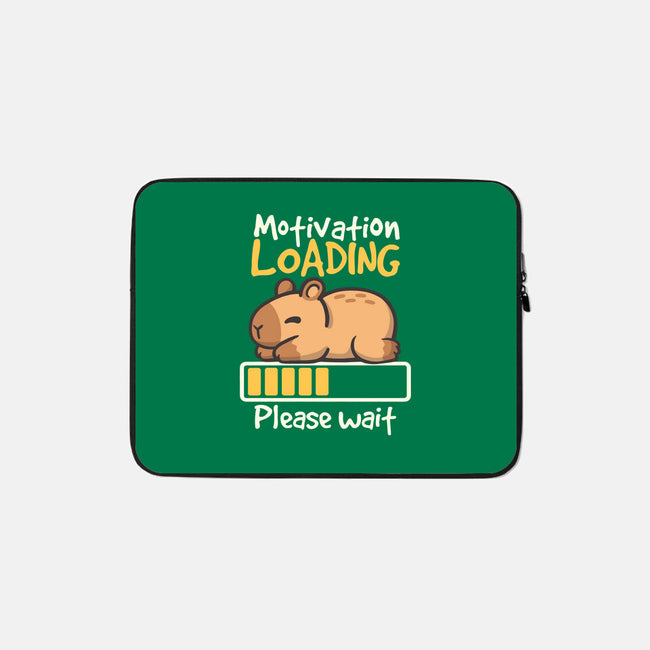 Capybara Motivation Loading-None-Zippered-Laptop Sleeve-NemiMakeit