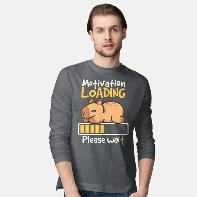 Capybara Motivation Loading-Mens-Long Sleeved-Tee-NemiMakeit