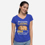 Capybara Motivation Loading-Womens-V-Neck-Tee-NemiMakeit