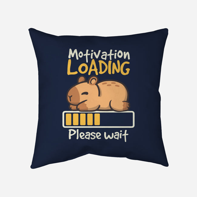 Capybara Motivation Loading-None-Removable Cover w Insert-Throw Pillow-NemiMakeit