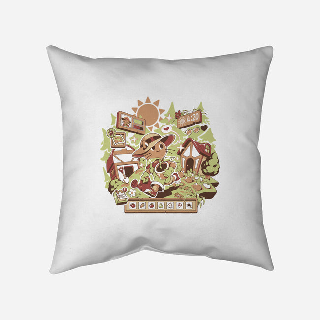 Harvest Meow-None-Removable Cover-Throw Pillow-ilustrata
