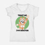 Trust Me I'm A Dogtor-Womens-V-Neck-Tee-naomori