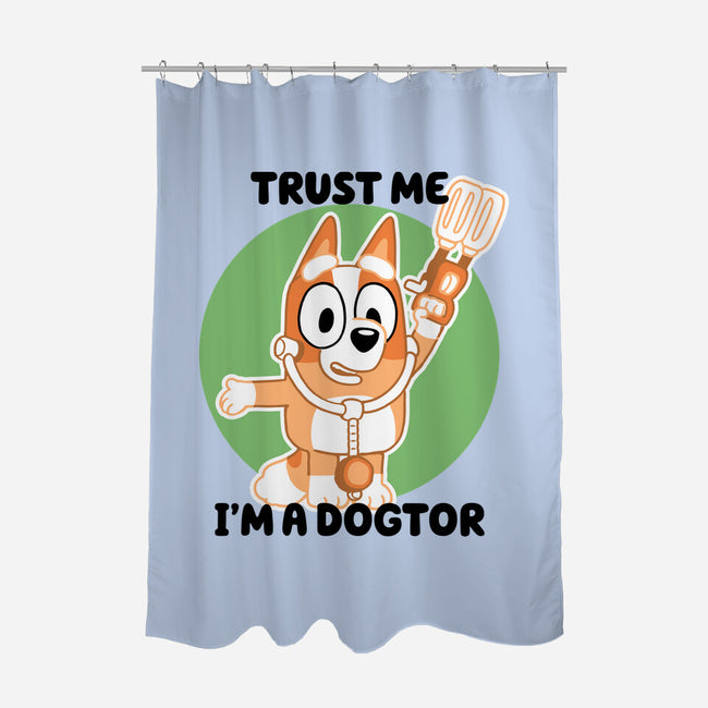 Trust Me I'm A Dogtor-None-Polyester-Shower Curtain-naomori