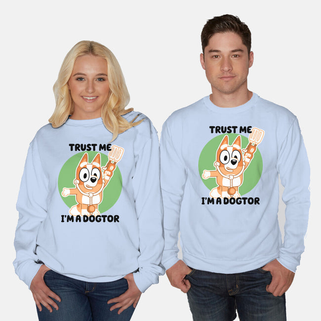 Trust Me I'm A Dogtor-Unisex-Crew Neck-Sweatshirt-naomori