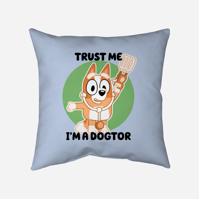 Trust Me I'm A Dogtor-None-Non-Removable Cover w Insert-Throw Pillow-naomori