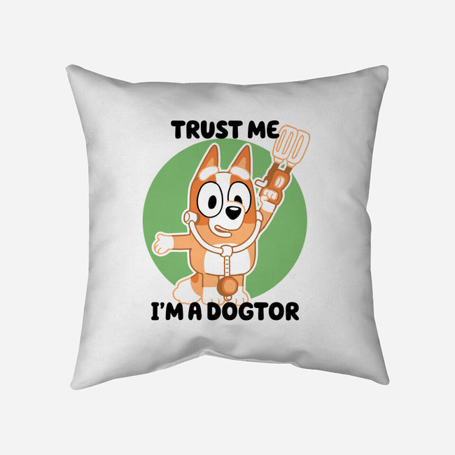 Trust Me I'm A Dogtor-None-Non-Removable Cover w Insert-Throw Pillow-naomori