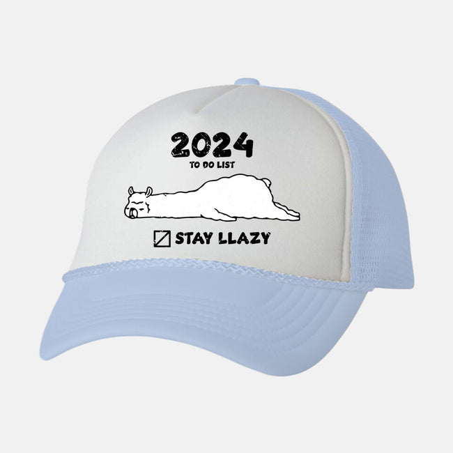 Stay Llazy-Unisex-Trucker-Hat-turborat14