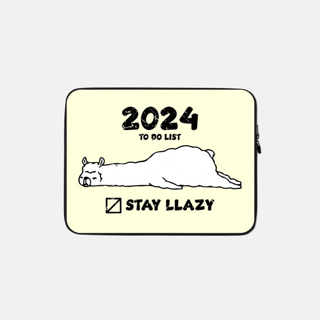 Stay Llazy-None-Zippered-Laptop Sleeve-turborat14