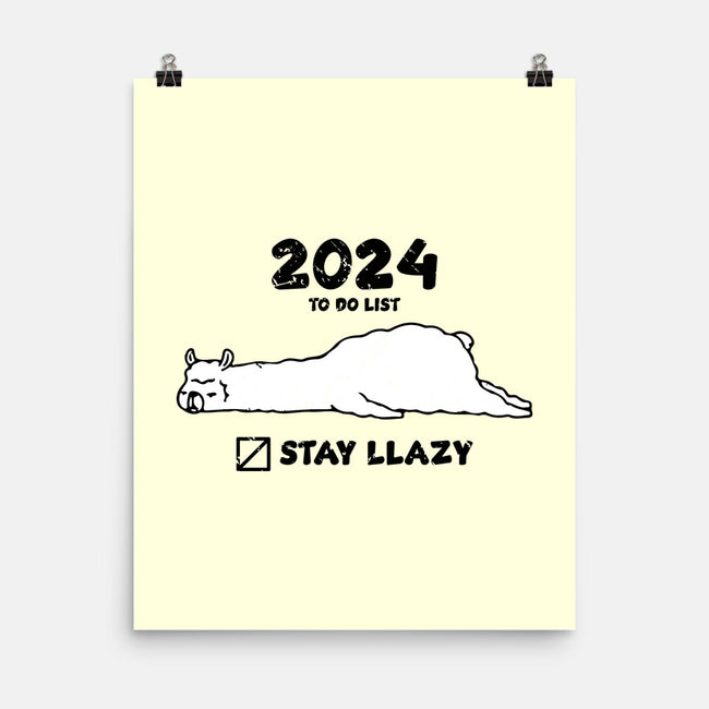 Stay Llazy-None-Matte-Poster-turborat14