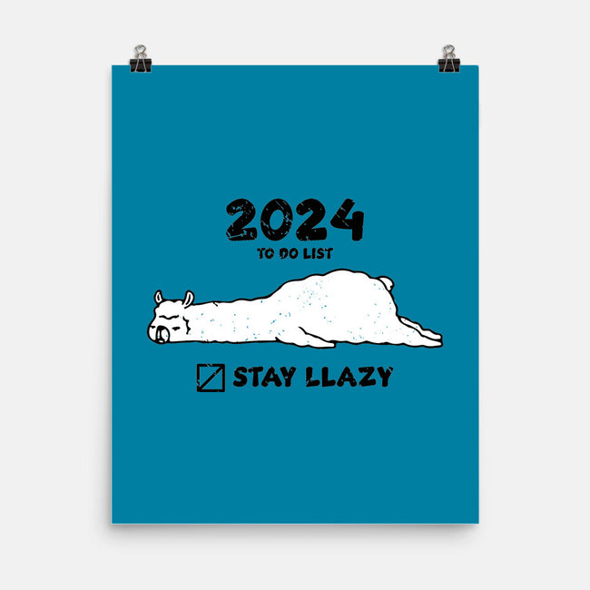 Stay Llazy-None-Matte-Poster-turborat14