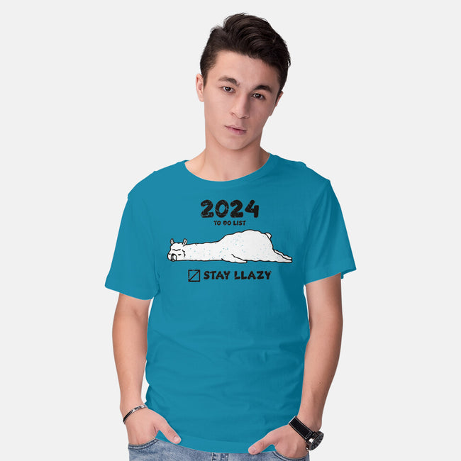 Stay Llazy-Mens-Basic-Tee-turborat14