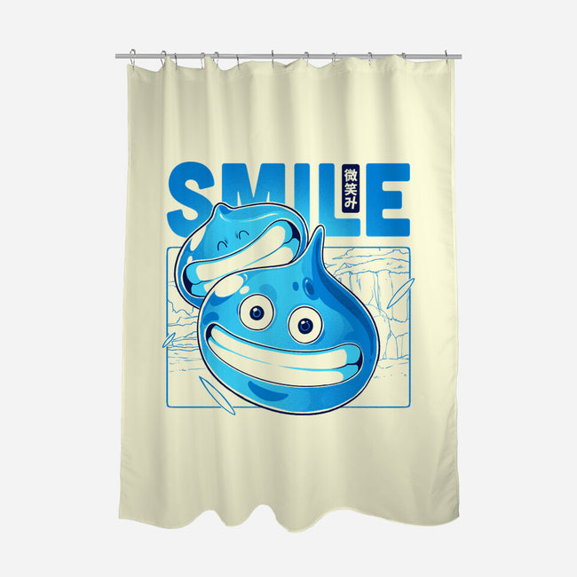 Slime Monster-None-Polyester-Shower Curtain-Kabuto Studio