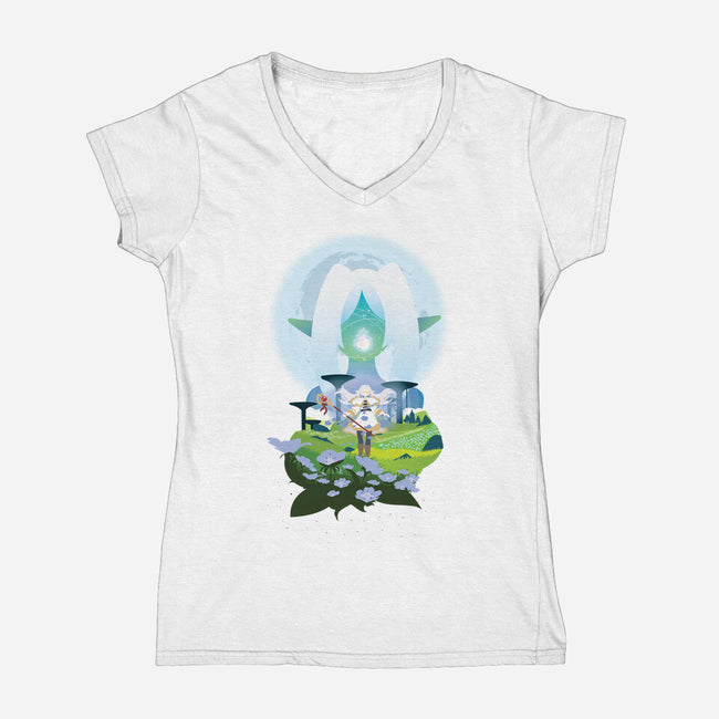 The Mage-Womens-V-Neck-Tee-SwensonaDesigns