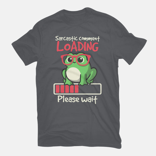 Sarcastic Comment Loading-Womens-Fitted-Tee-NemiMakeit