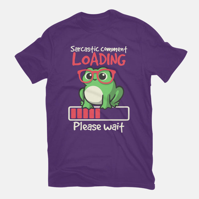 Sarcastic Comment Loading-Womens-Fitted-Tee-NemiMakeit