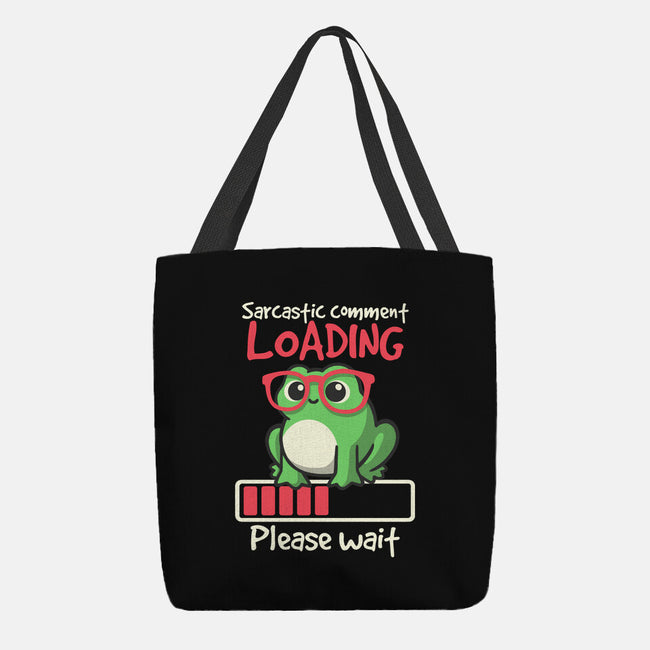 Sarcastic Comment Loading-None-Basic Tote-Bag-NemiMakeit