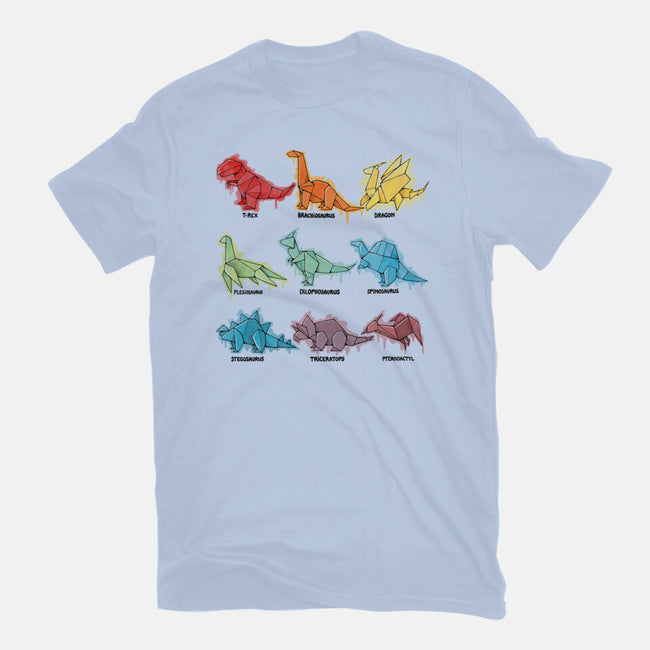 Origami Saurs-Womens-Fitted-Tee-Vallina84
