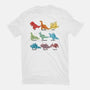 Origami Saurs-Womens-Fitted-Tee-Vallina84