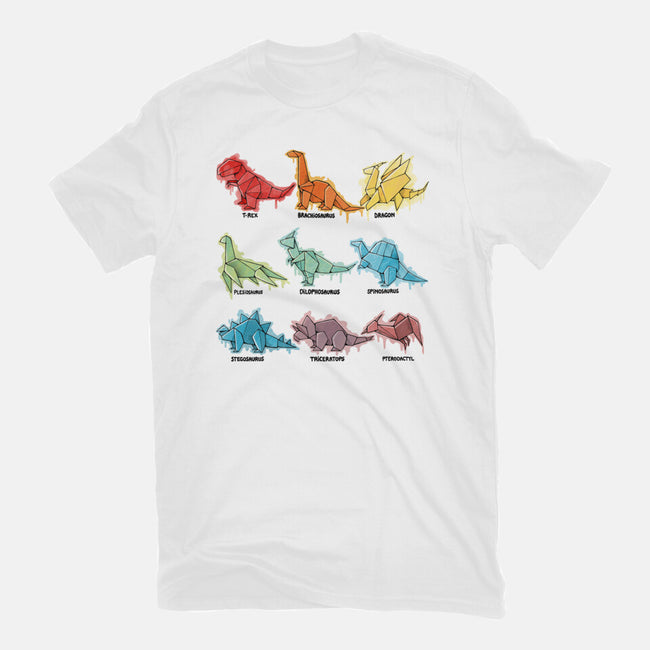 Origami Saurs-Womens-Basic-Tee-Vallina84