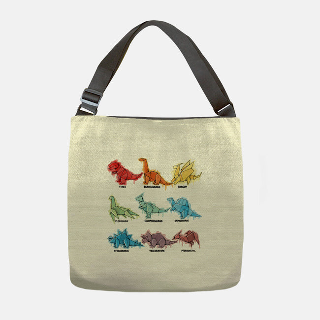 Origami Saurs-None-Adjustable Tote-Bag-Vallina84