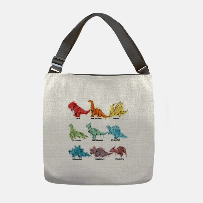 Origami Saurs-None-Adjustable Tote-Bag-Vallina84