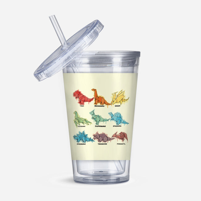 Origami Saurs-None-Acrylic Tumbler-Drinkware-Vallina84