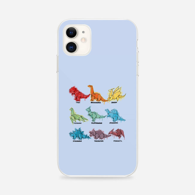 Origami Saurs-iPhone-Snap-Phone Case-Vallina84