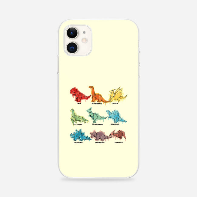 Origami Saurs-iPhone-Snap-Phone Case-Vallina84