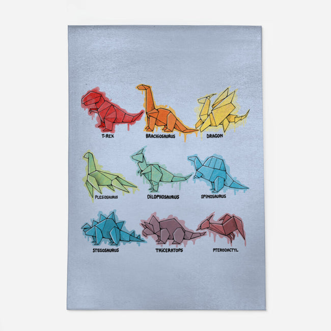 Origami Saurs-None-Outdoor-Rug-Vallina84