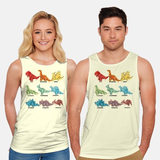 Origami Saurs-Unisex-Basic-Tank-Vallina84