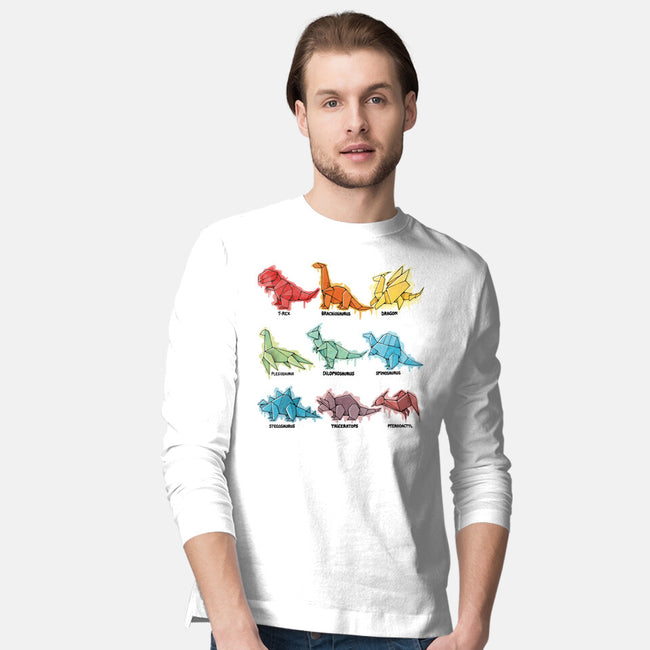 Origami Saurs-Mens-Long Sleeved-Tee-Vallina84