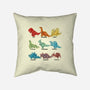 Origami Saurs-None-Removable Cover-Throw Pillow-Vallina84