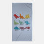 Origami Saurs-None-Beach-Towel-Vallina84