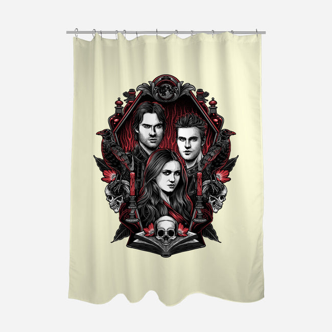 Vampire Blood-None-Polyester-Shower Curtain-momma_gorilla