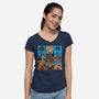 The Maze Bunch-Womens-V-Neck-Tee-SeamusAran