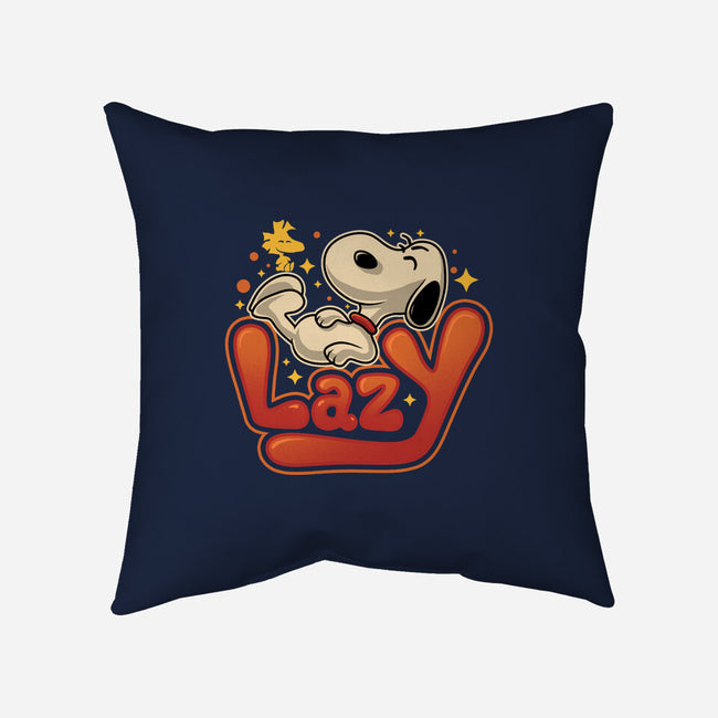 Lazy Beagle-None-Removable Cover-Throw Pillow-erion_designs