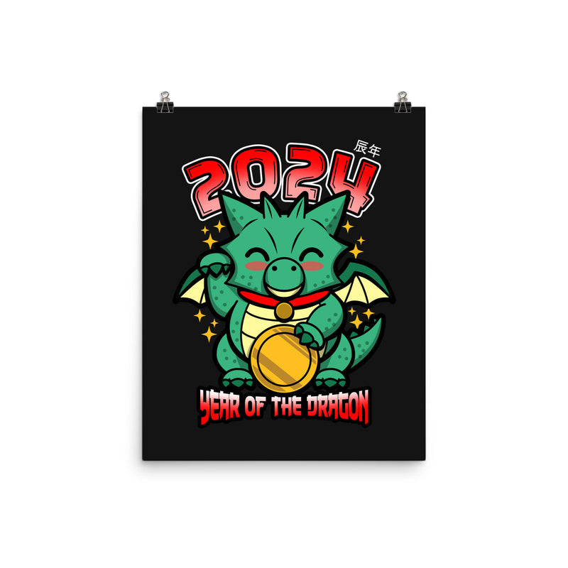 2024 Lucky Dragon-None-Matte-Poster-Boggs Nicolas by TeeFury
