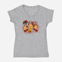 Cookie Camp-Womens-V-Neck-Tee-leepianti