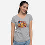 Cookie Camp-Womens-V-Neck-Tee-leepianti