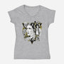 Classic Trilogy-Womens-V-Neck-Tee-CappO