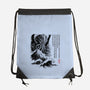 Great Old One Sumi-e-None-Drawstring-Bag-DrMonekers