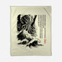 Great Old One Sumi-e-None-Fleece-Blanket-DrMonekers