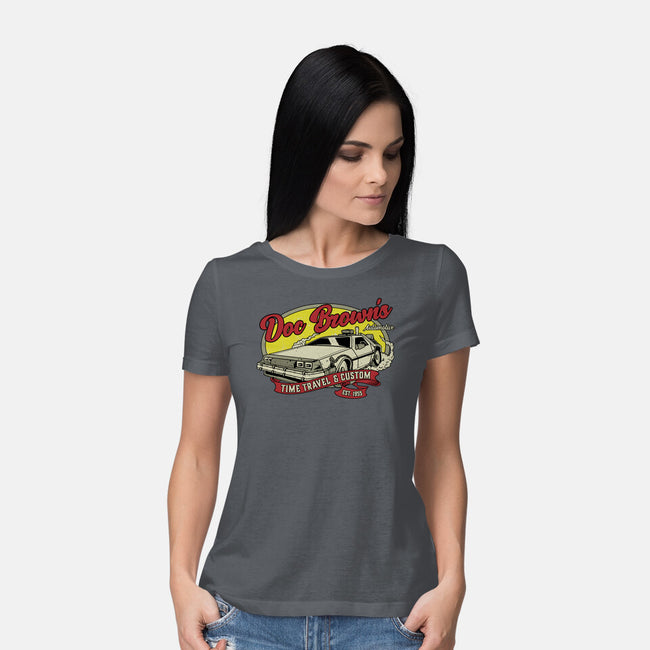 Doc's Automotive-Womens-Basic-Tee-retrodivision