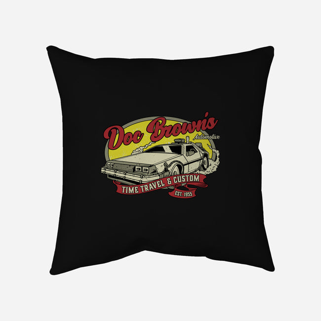 Doc's Automotive-None-Non-Removable Cover w Insert-Throw Pillow-retrodivision