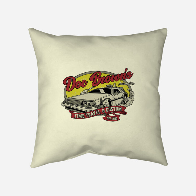 Doc's Automotive-None-Non-Removable Cover w Insert-Throw Pillow-retrodivision