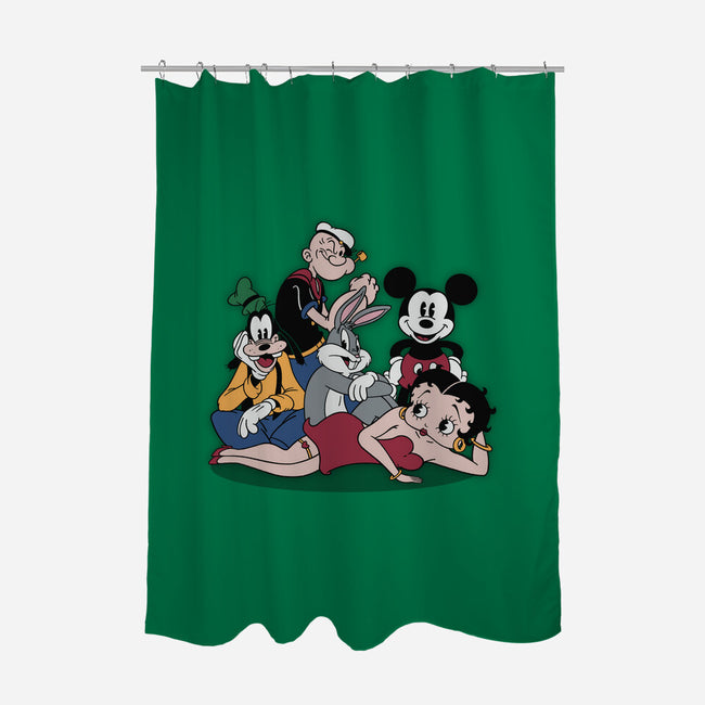 The Vintage Club-None-Polyester-Shower Curtain-Getsousa!
